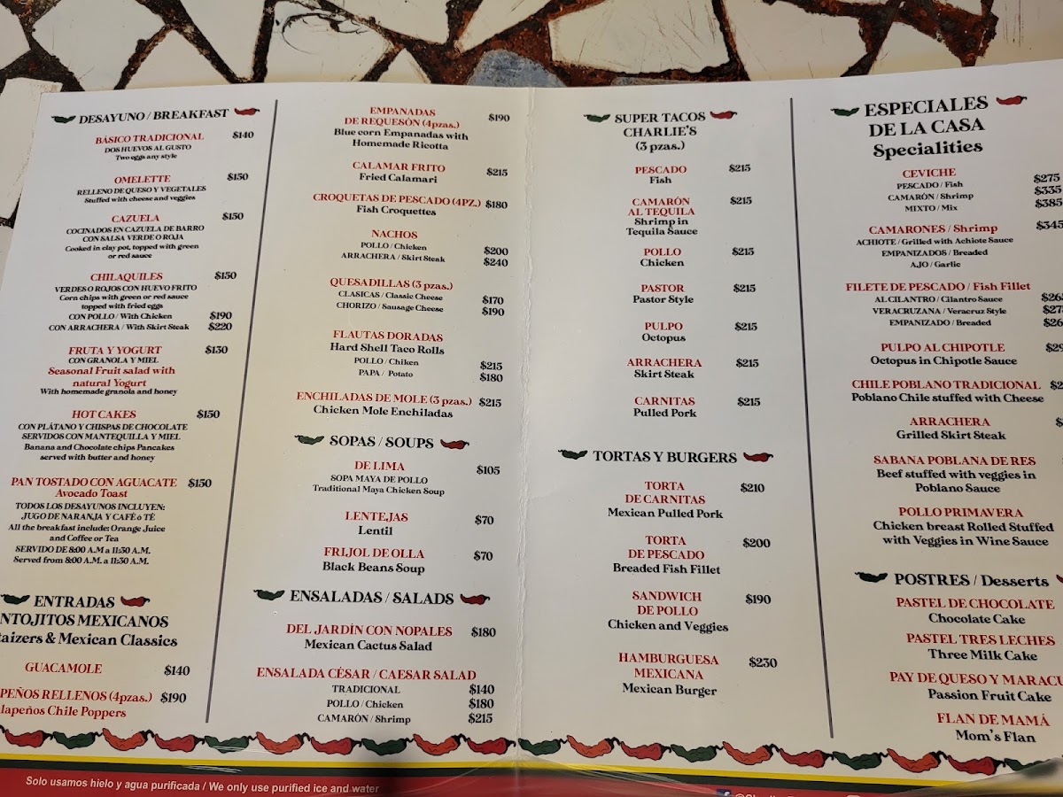 Charlie's Menu Photo 8