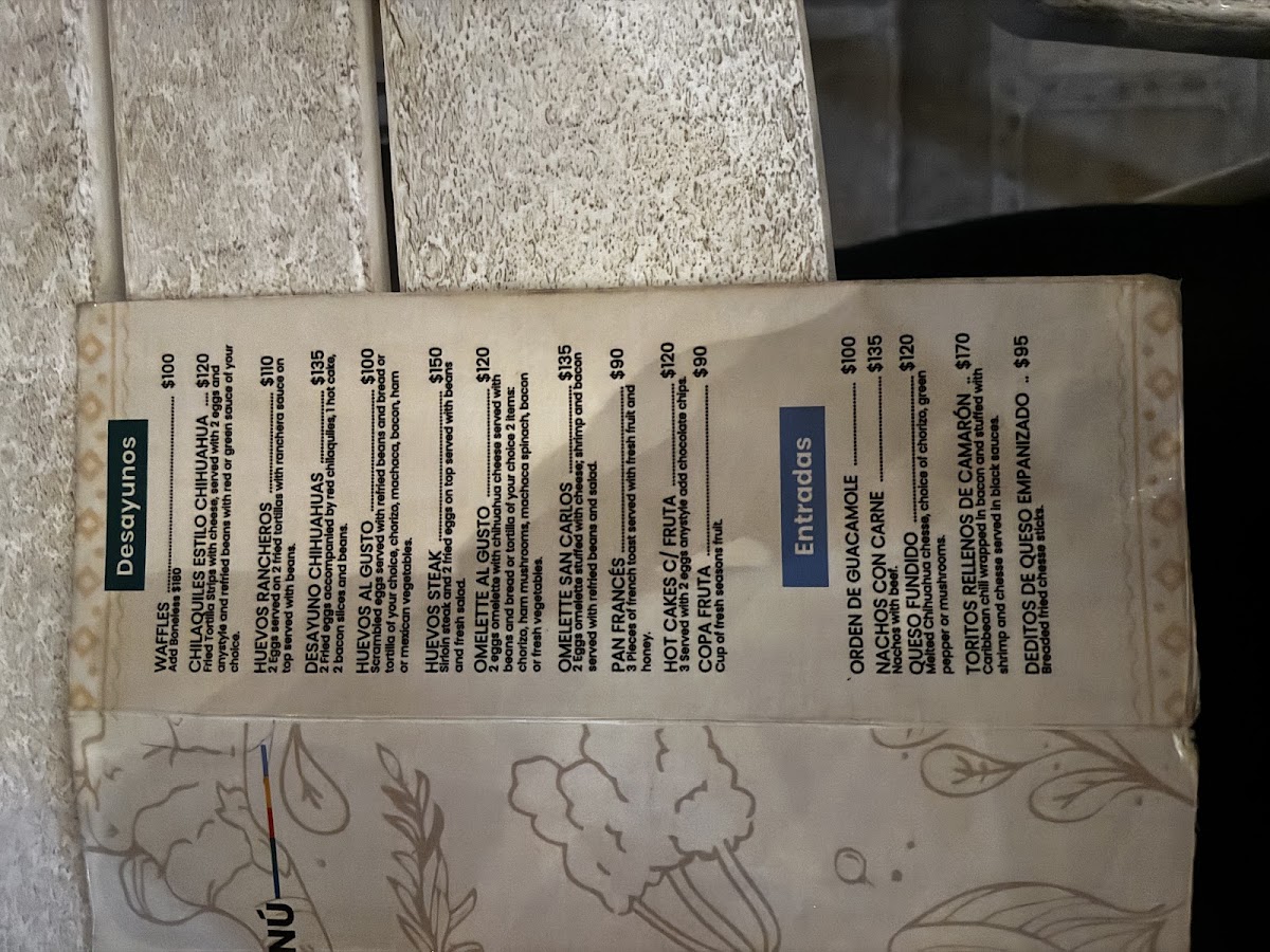 Chihuahua's Restaurant Menu Photo 10