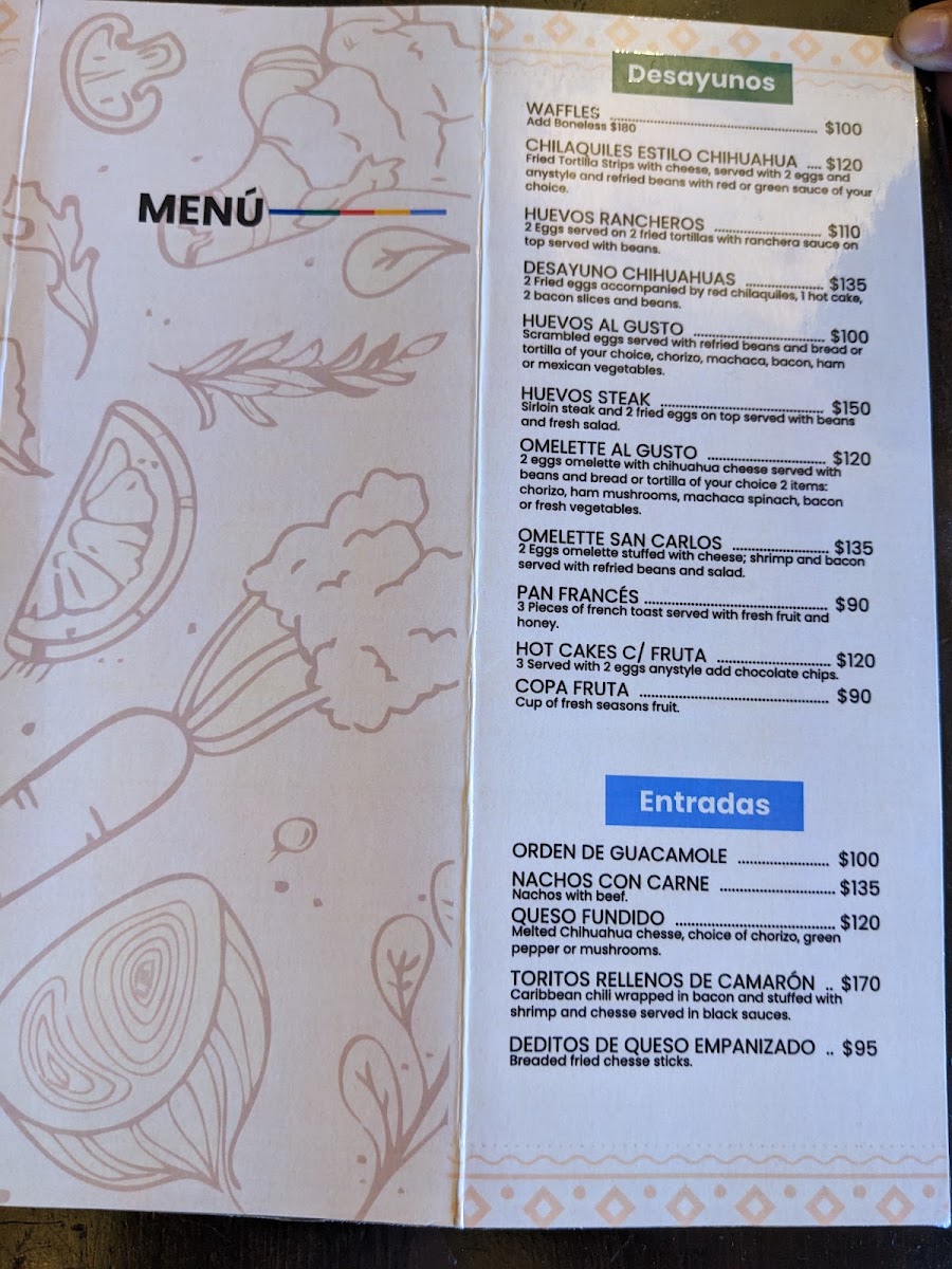 Chihuahua's Restaurant Menu Photo 5
