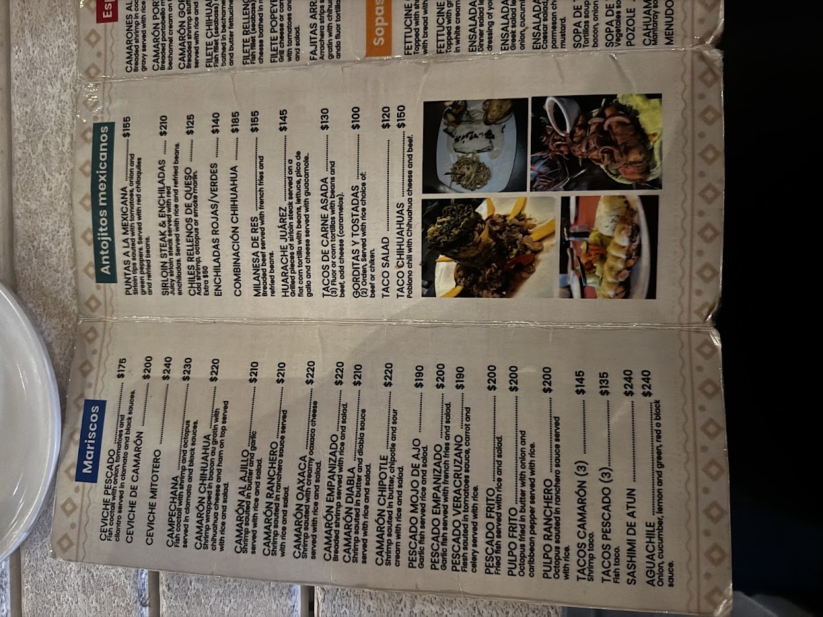 Chihuahua's Restaurant Menu Photo 9