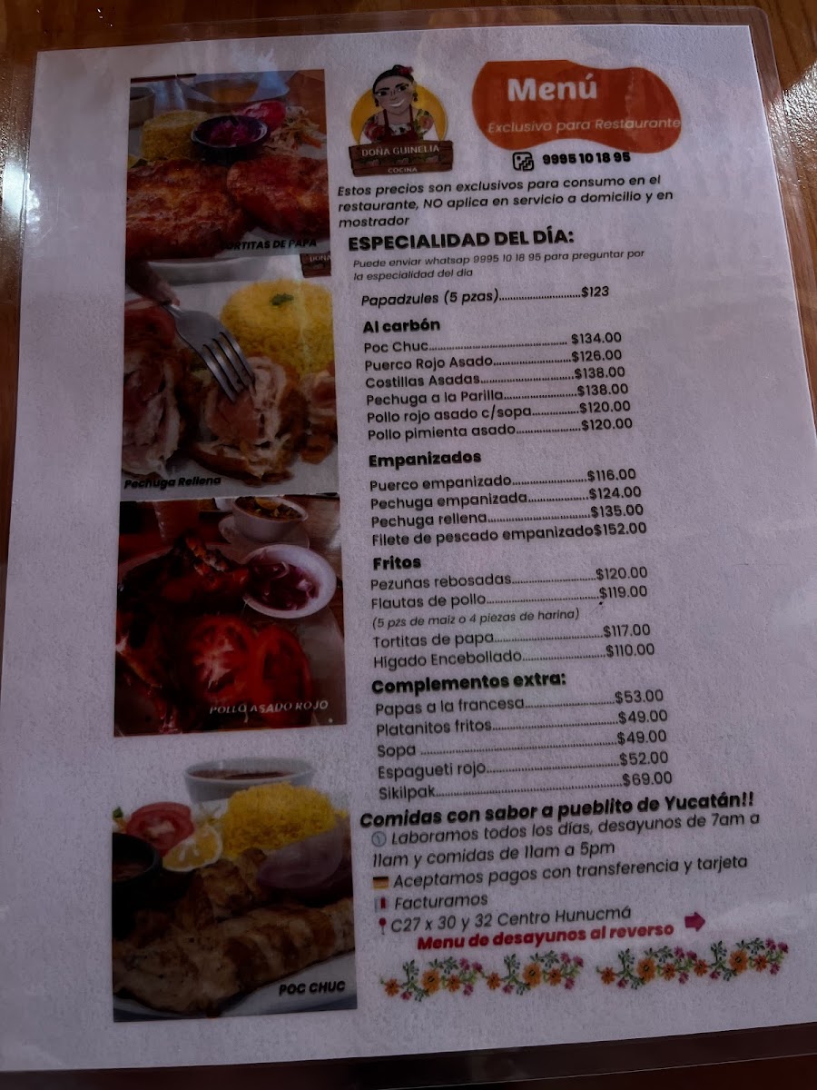 Cocina Dna.Guinelia Menu Photo 7