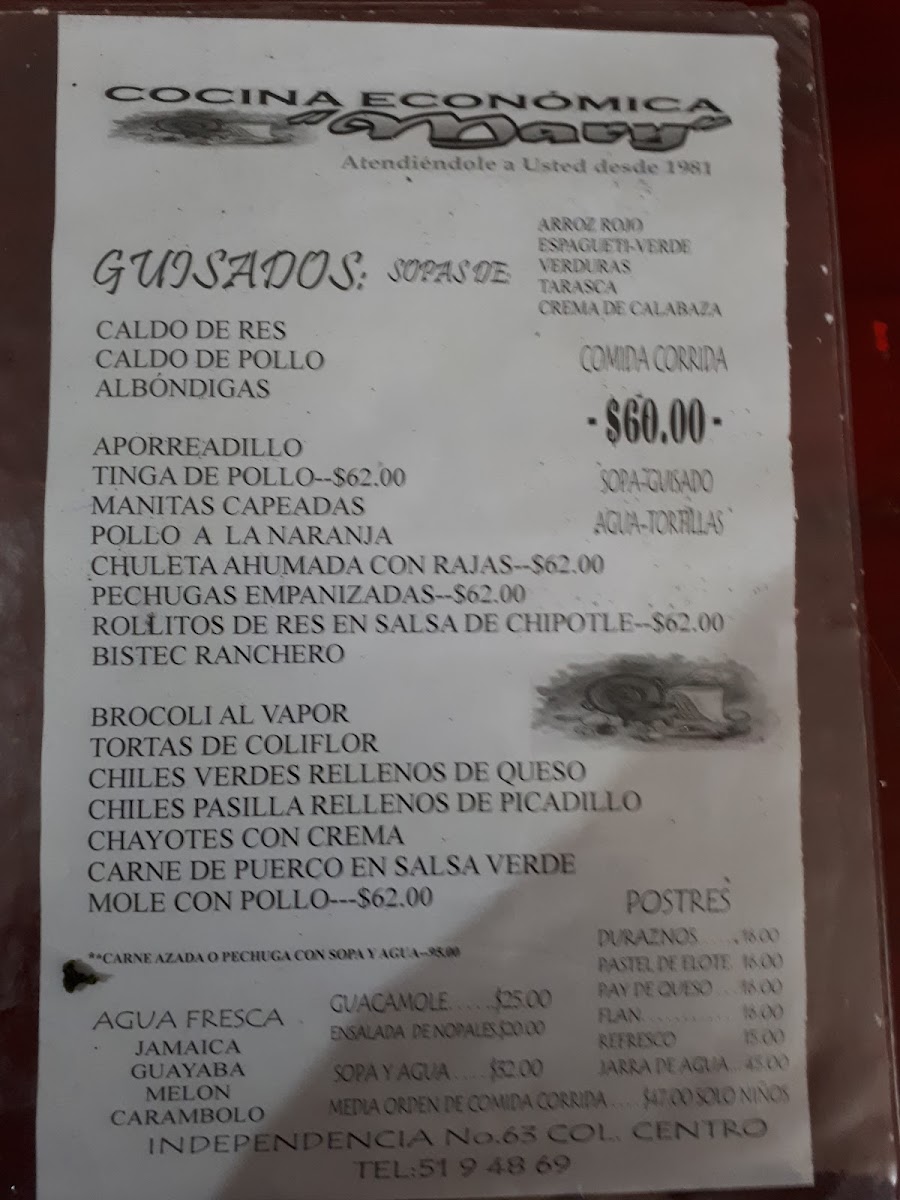 Cocina Economica Mary Menu Photo 10