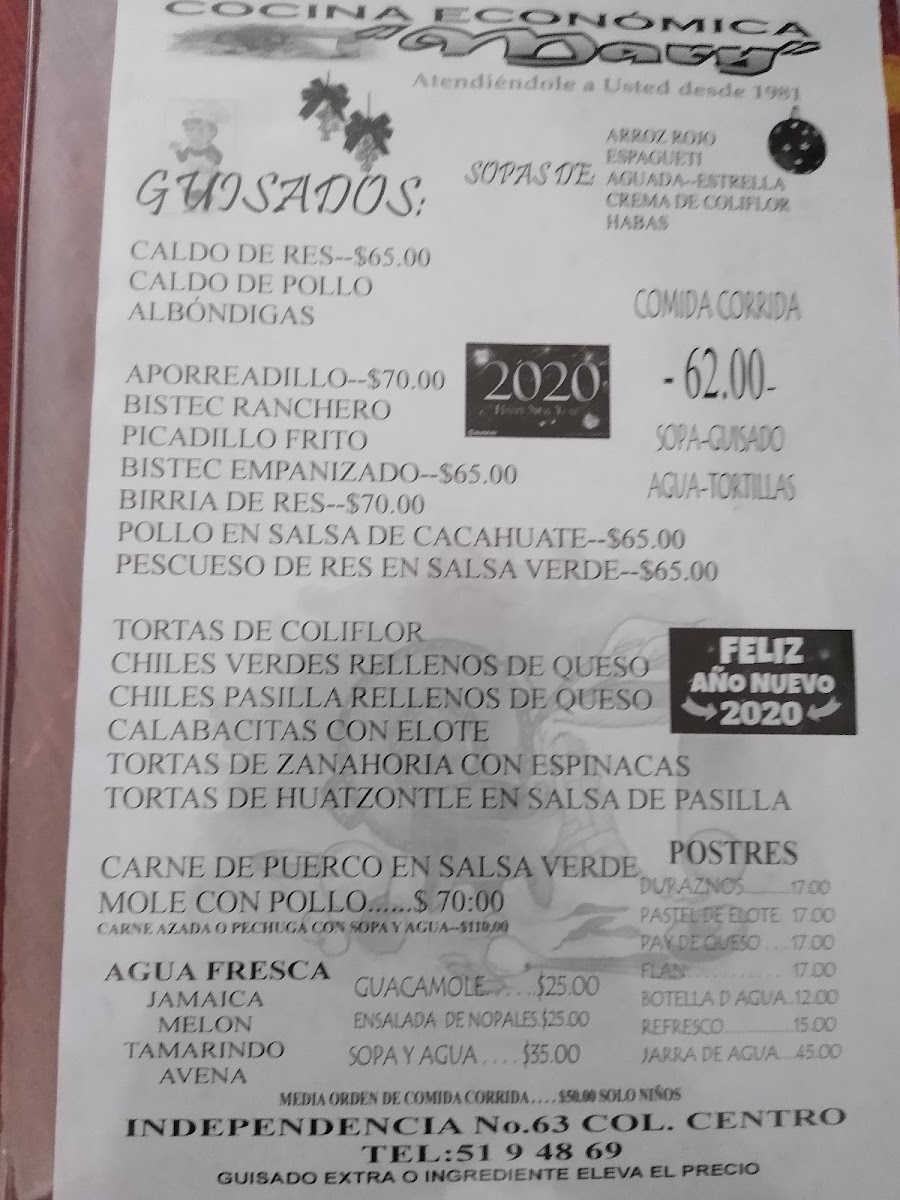 Cocina Economica Mary Menu Photo 8