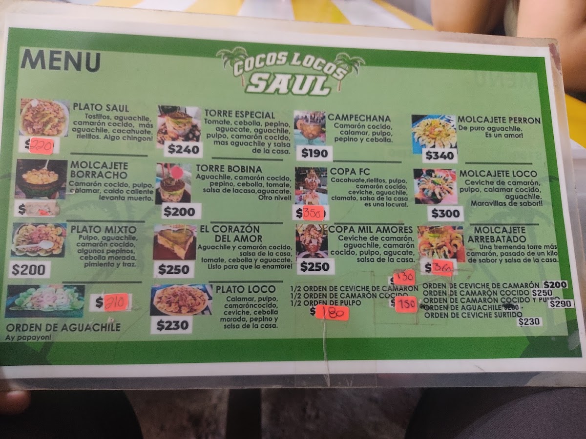 Cocos Locos Saul Menu Photo 6