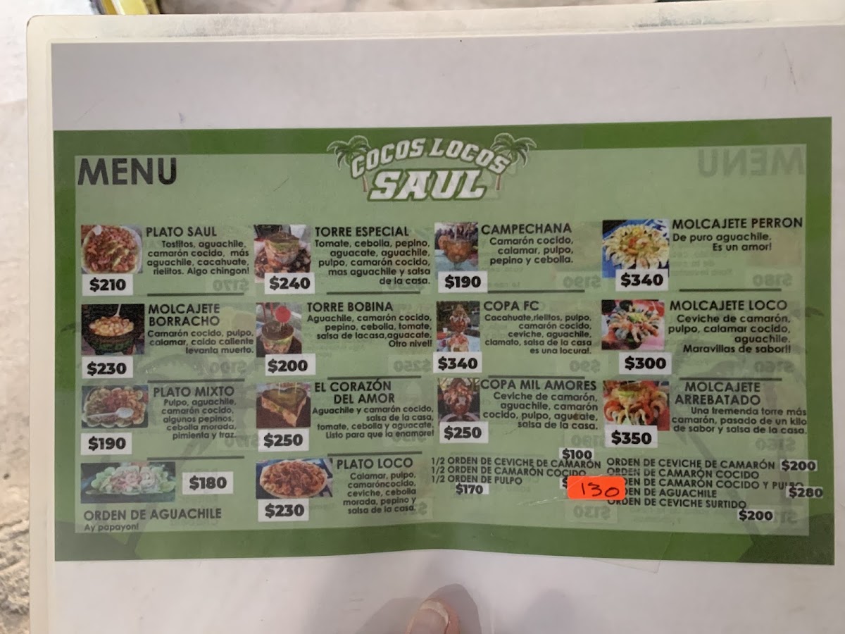 Cocos Locos Saul Menu Photo 7
