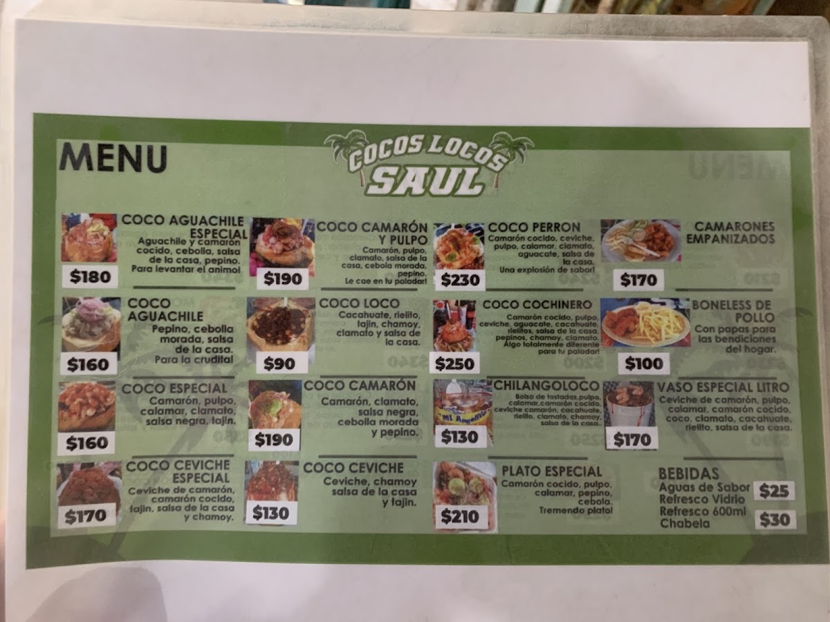 Cocos Locos Saul Menu Photo 8