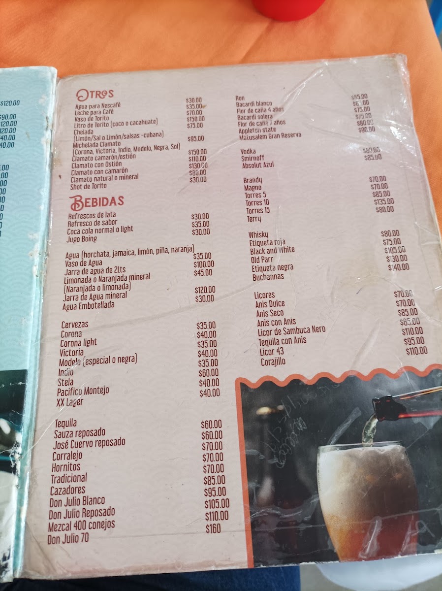 Cocteleria Y Mariscos Tono Bayon Menu Photo 6