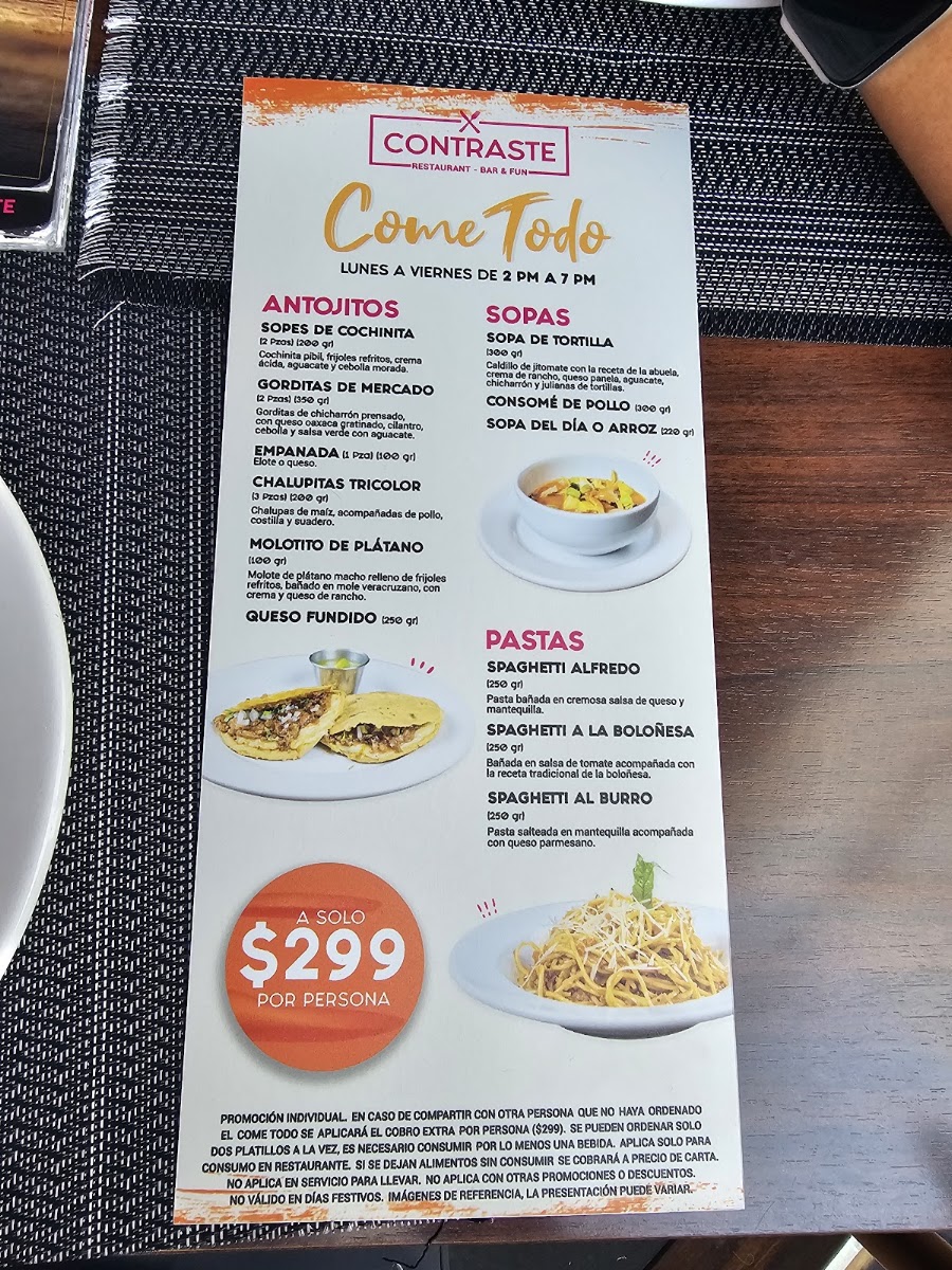 Contraste Menu Photo 2