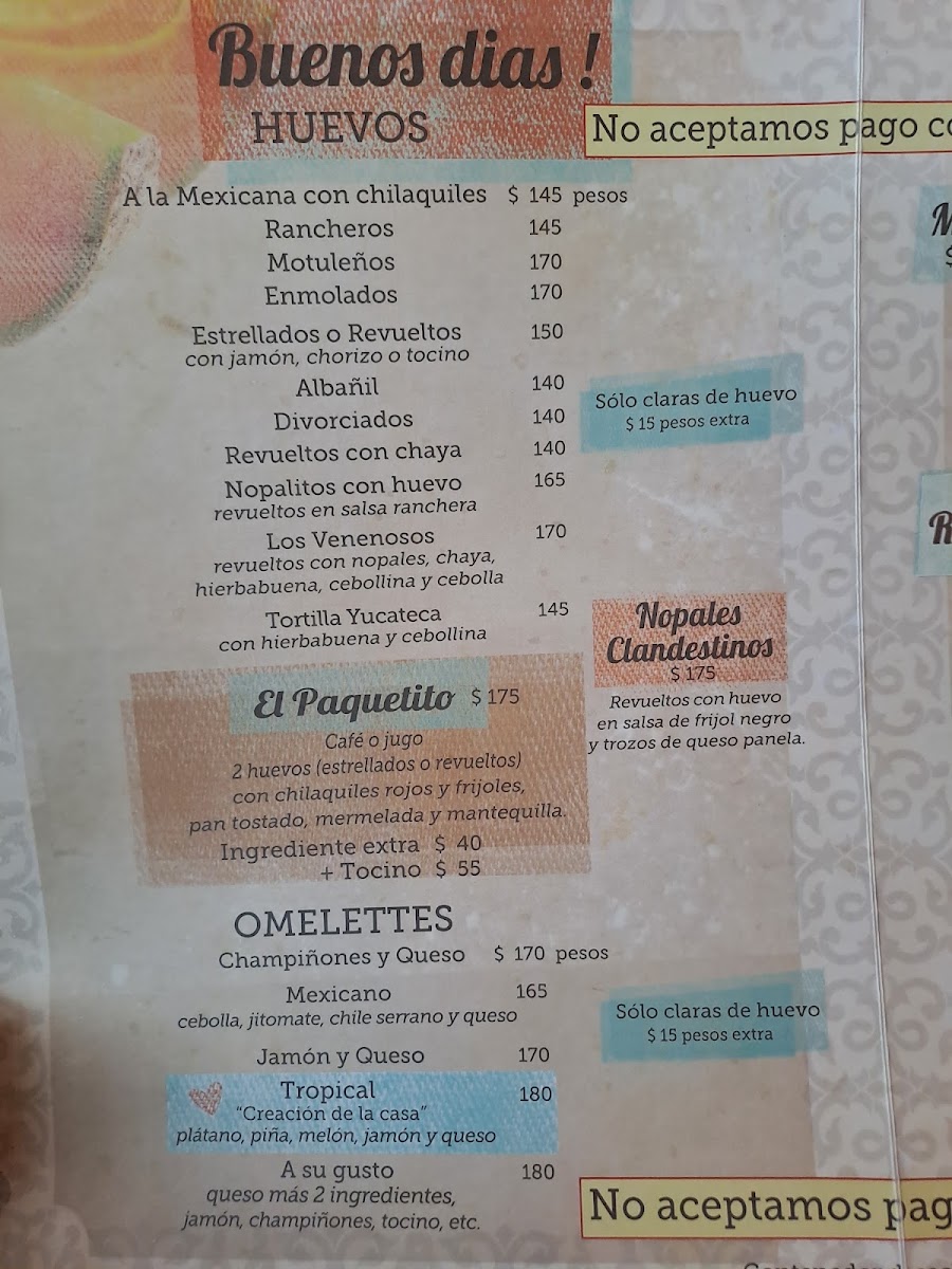 Corazón Contento Menu Photo 3