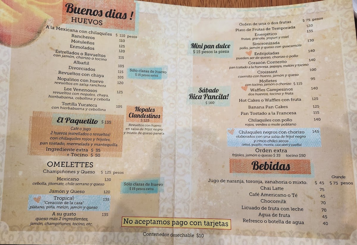 Corazón Contento Menu Photo 5