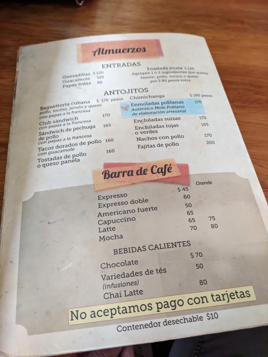 Corazón Contento Menu Photo 7