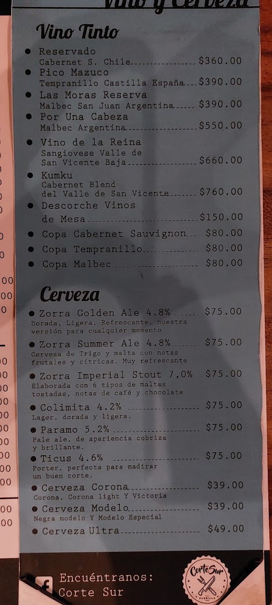 Corte Sur Parrilla Menu Photo 10