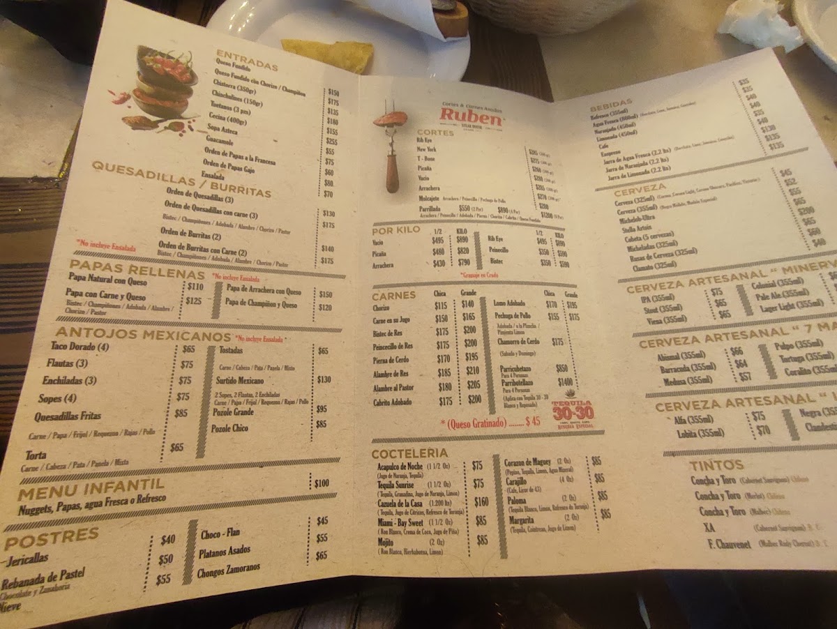 Cortes Y Carnes Asadas Ruben Menu Photo 10