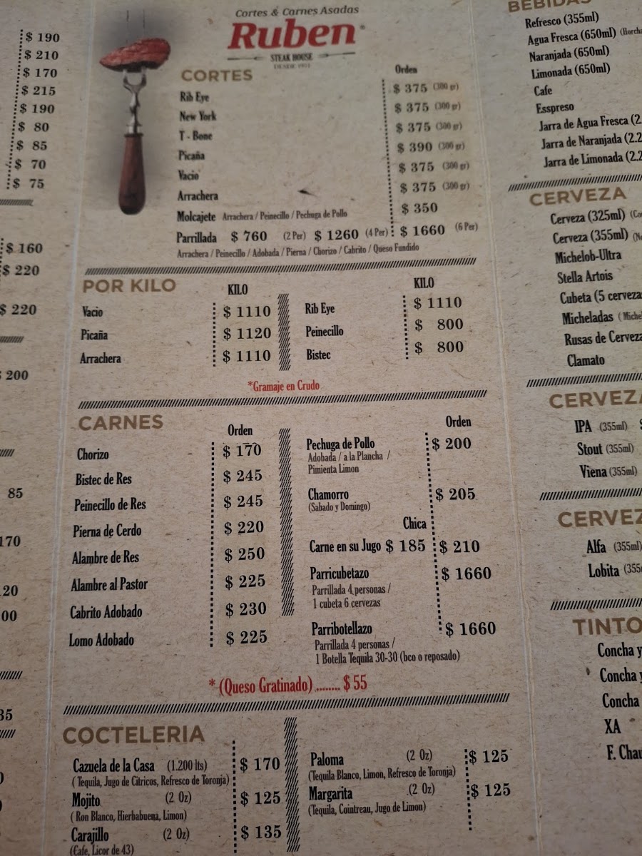 Cortes Y Carnes Asadas Ruben Menu Photo 9