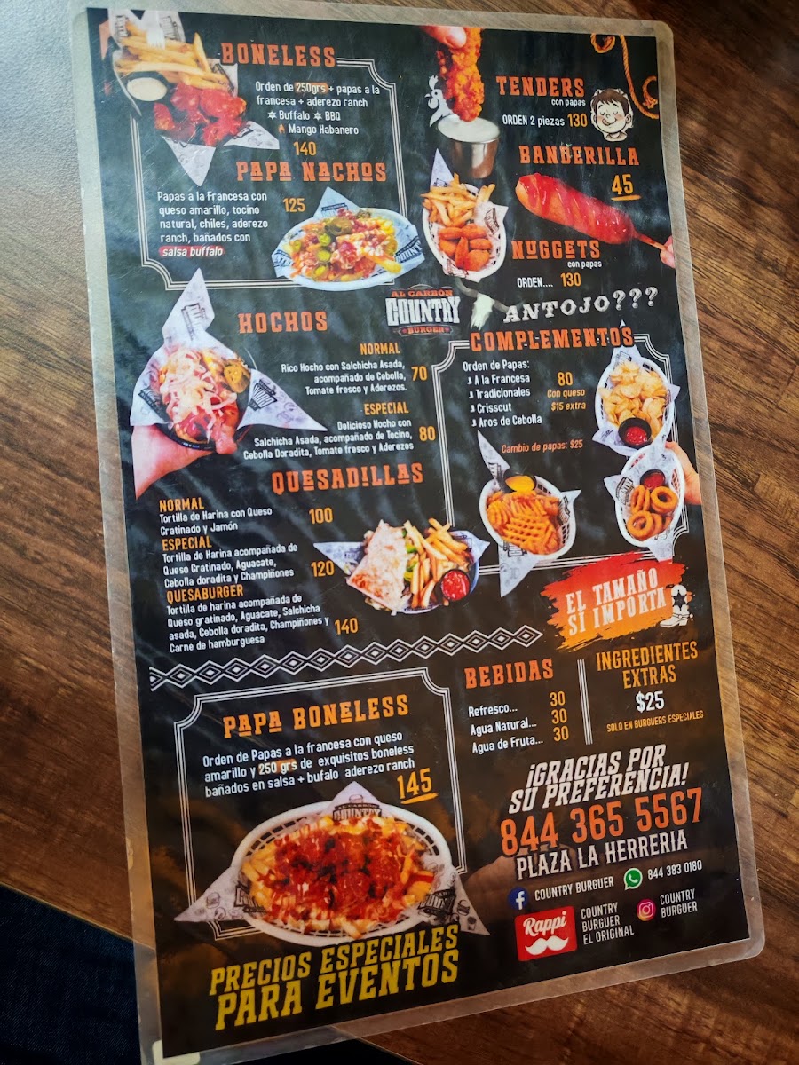 Country Menu