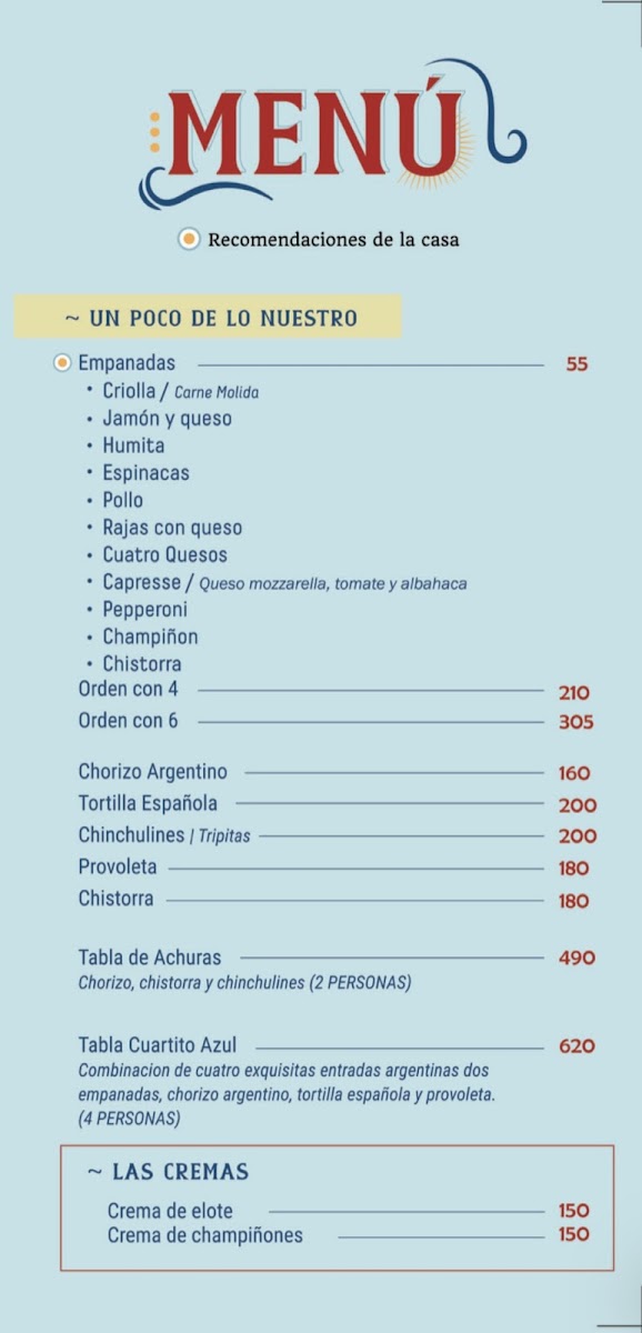Cuartito Azul Menu Photo 4