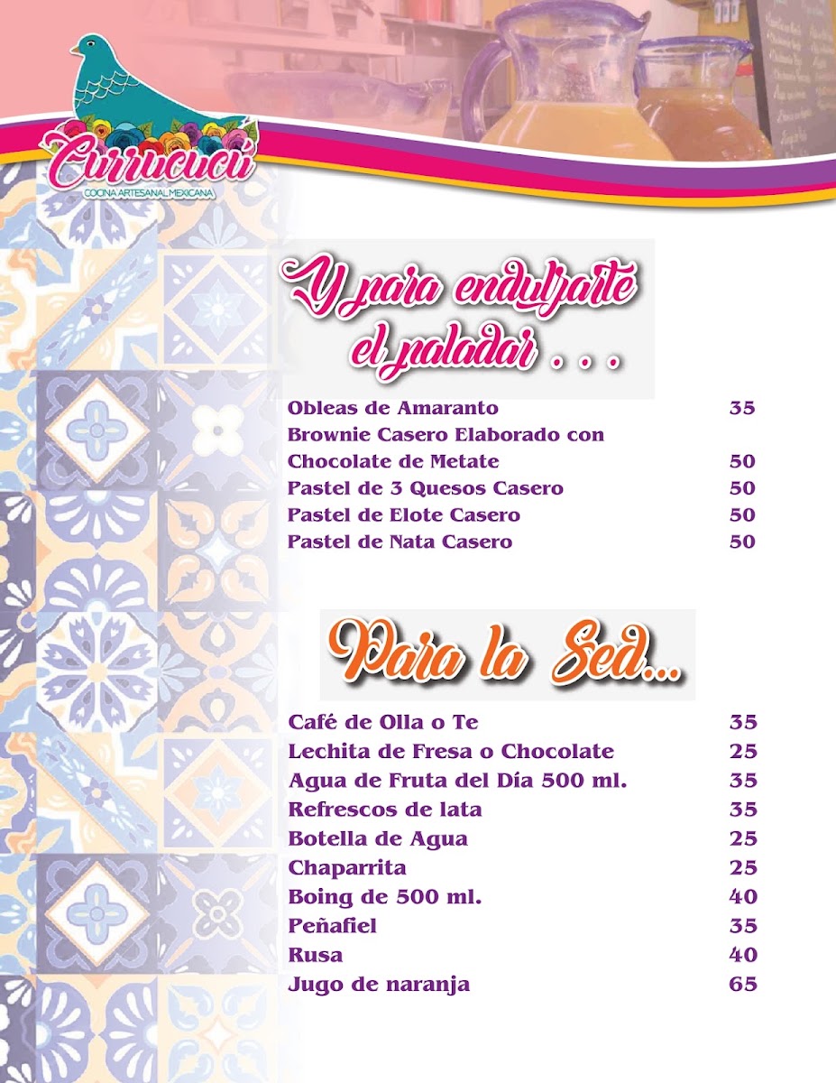 Currucucu Cocina Artesanal Mexicana Menu Photo 10