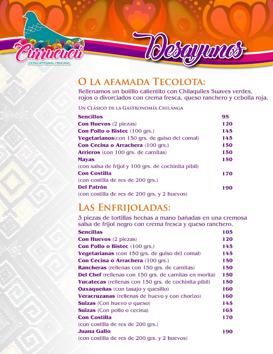 Currucucu Cocina Artesanal Mexicana Menu Photo 5
