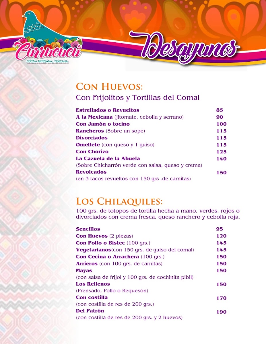 Currucucu Cocina Artesanal Mexicana Menu Photo 6