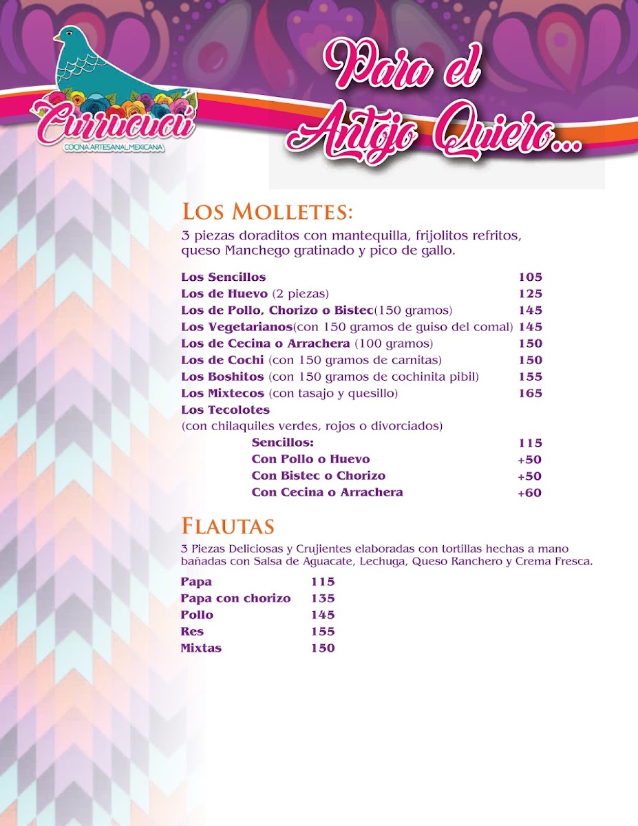 Currucucu Cocina Artesanal Mexicana Menu Photo 9