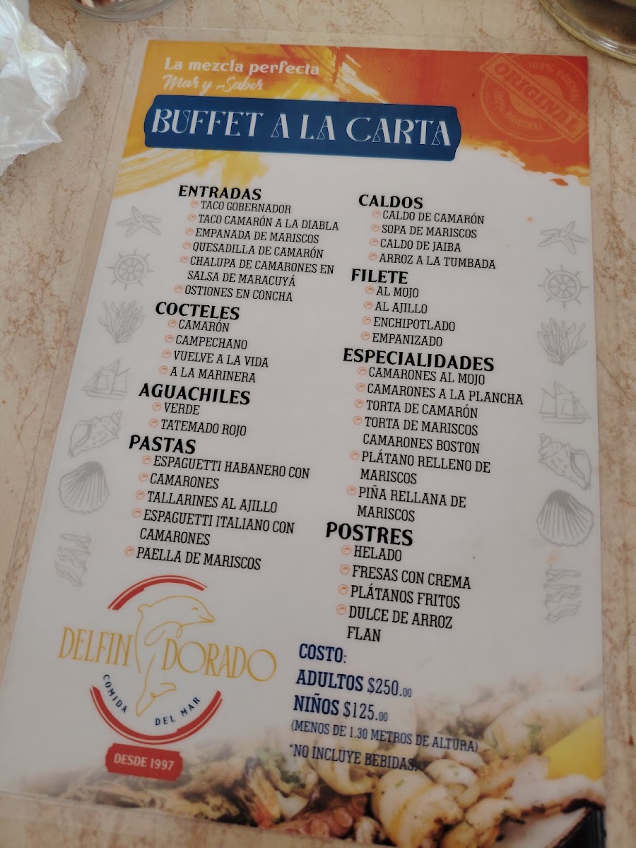 Delfin Dorado Suc. Puebla Menu