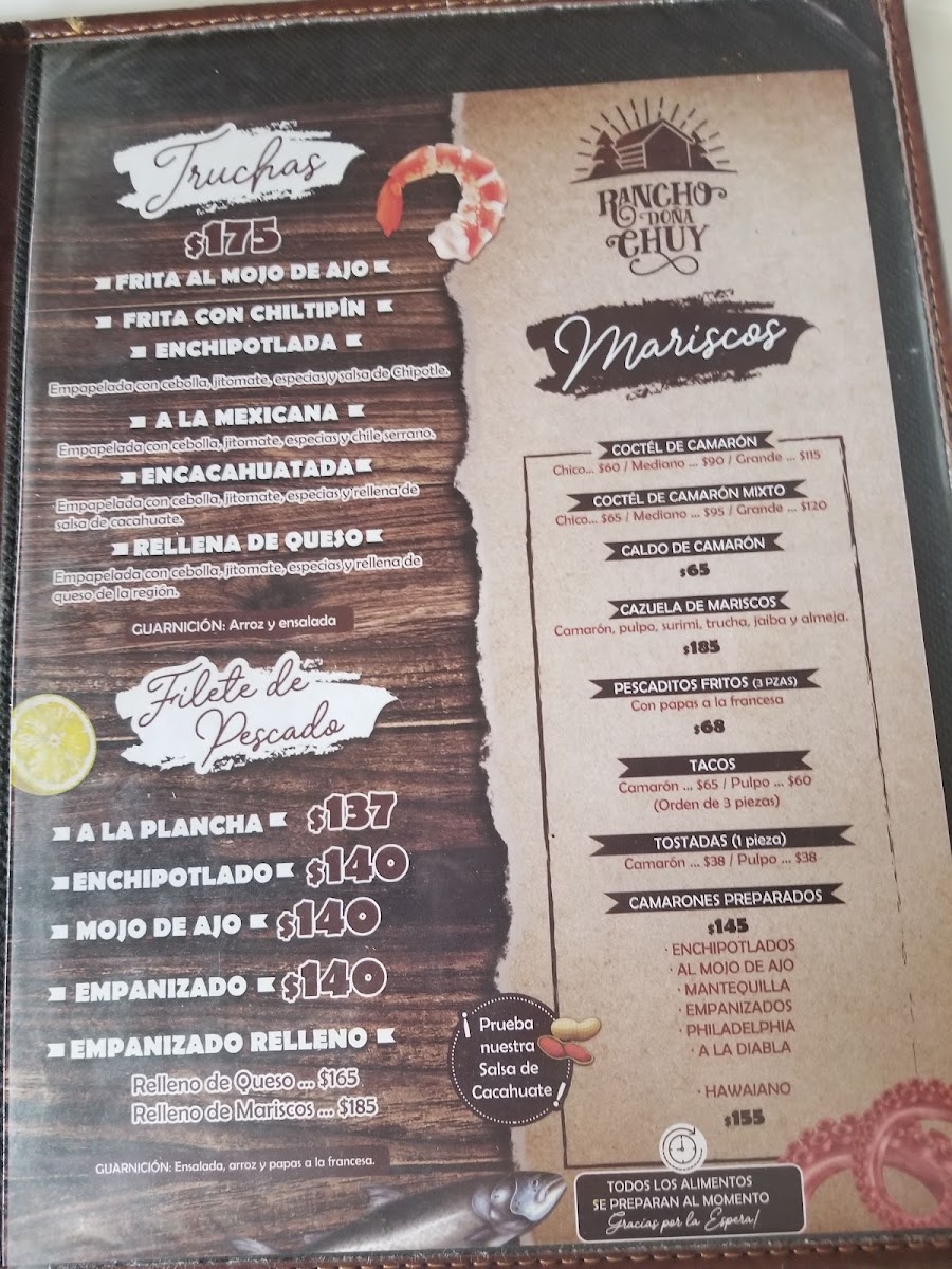 Doña Chuy Restaurant Bar Menu Photo 2