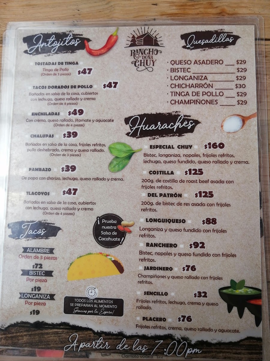 Doña Chuy Restaurant Bar Menu Photo 3