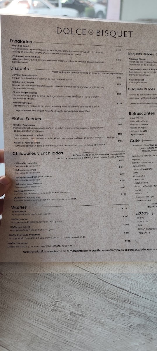 Dolce Bisquet - Paseo Tec Menu Photo 8