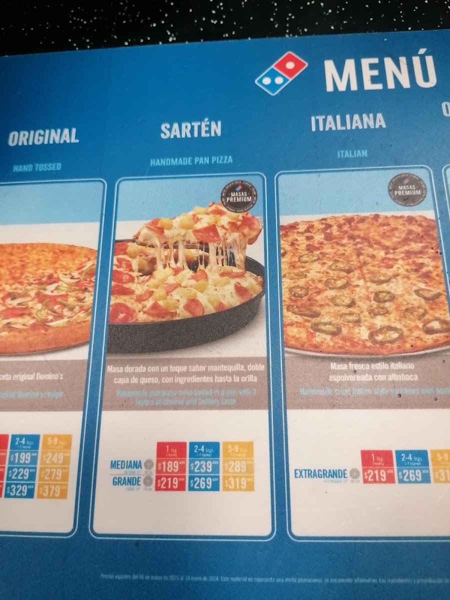 Domino's Cholula Centro Menu Photo 2