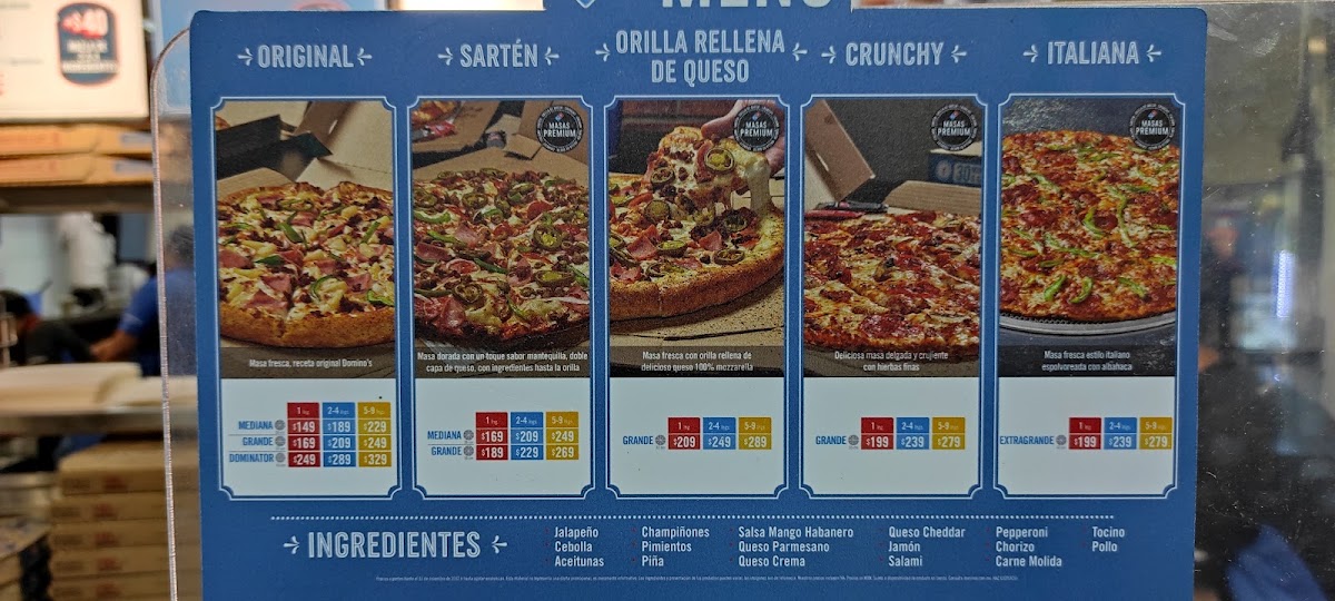 Domino's Guadalajara Providencia Menu Photo 3