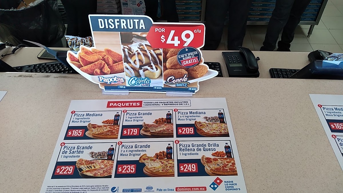 Domino's Pizza Aguaje Menu