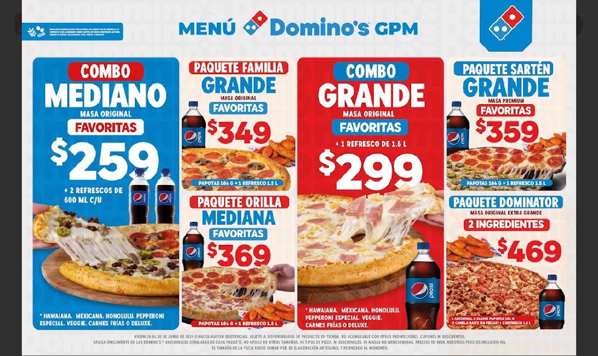 Domino's Pizza Menu Photo 3