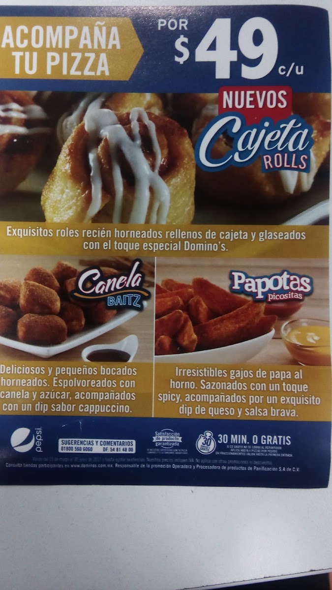 Domino's Pizza Menu Photo 6