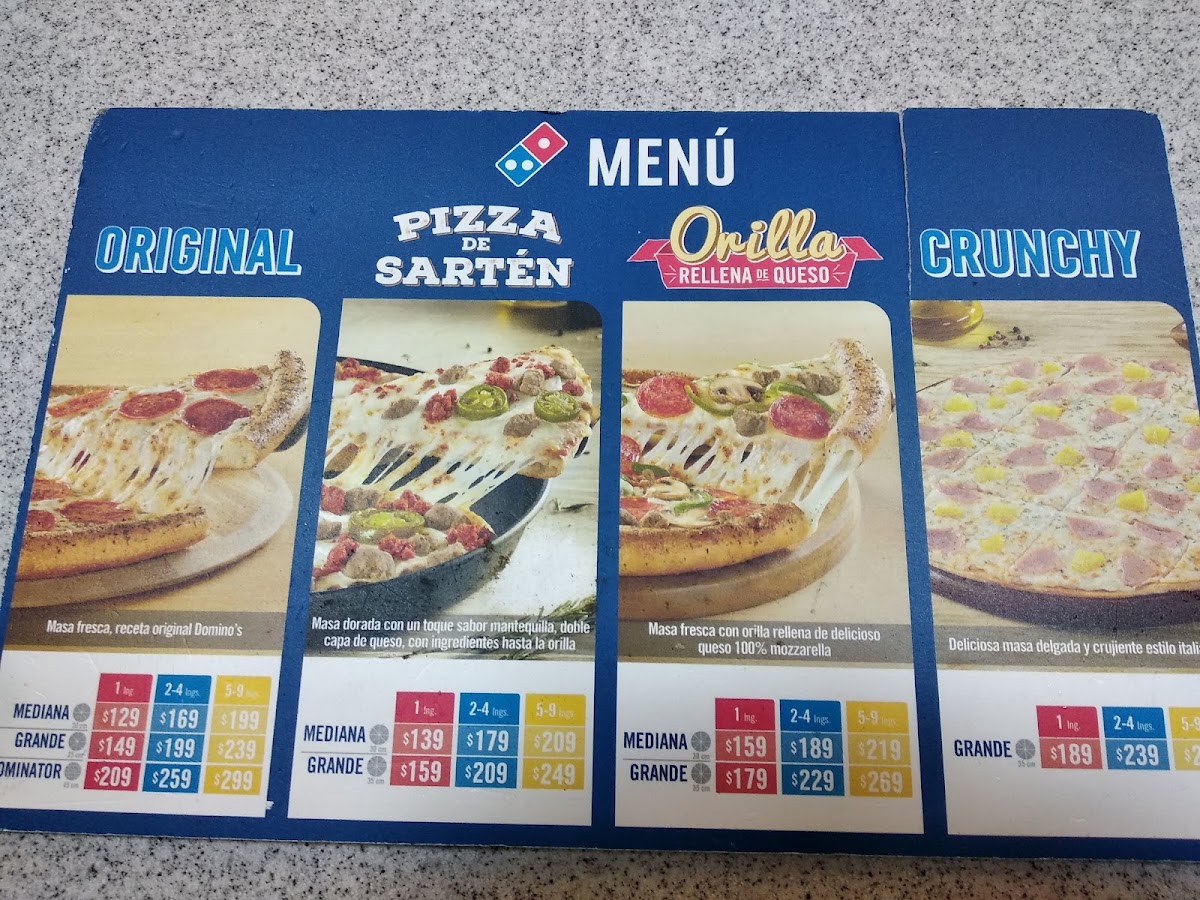 Domino's Puerto Real Menu