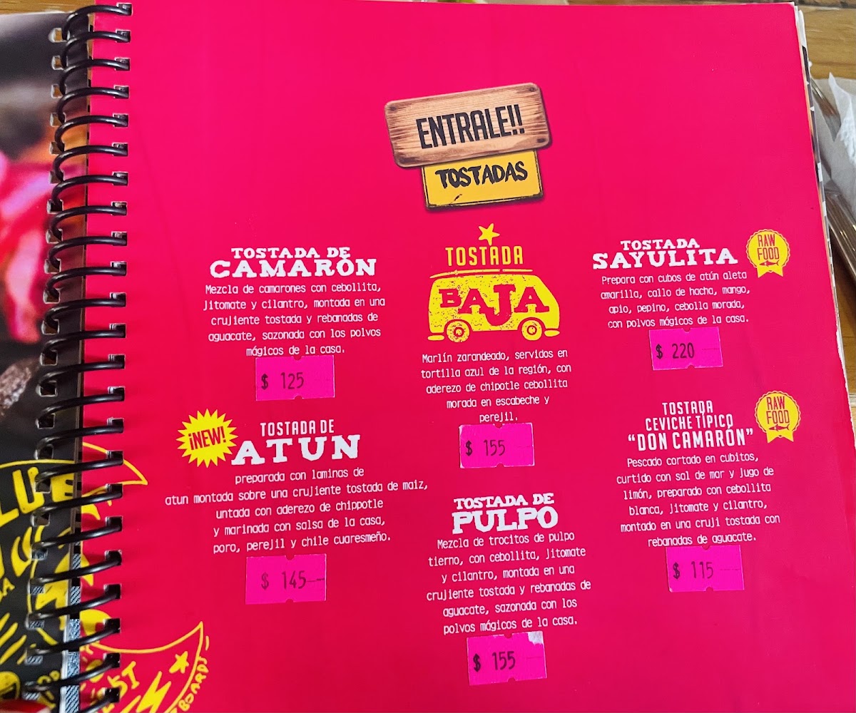 Don Camaron San Miguel De Allende Menu