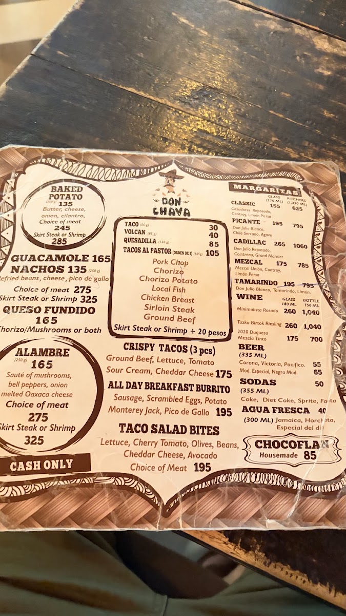 Don Chava Taqueria Cantina Menu Photo 2