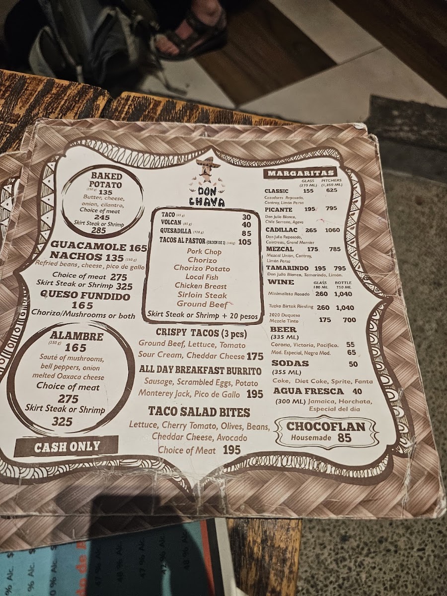 Don Chava Taqueria Cantina Menu Photo 3