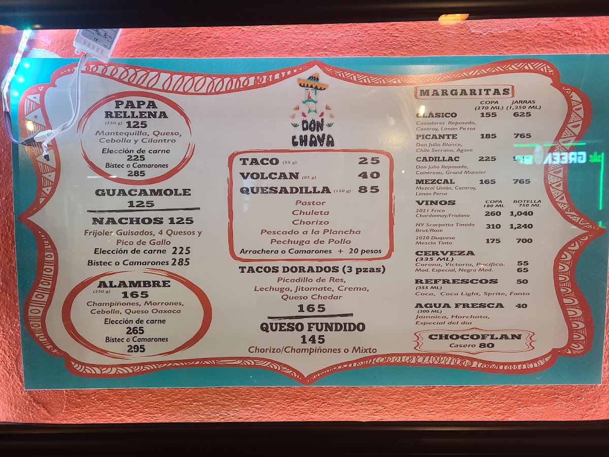Don Chava Taqueria Cantina Menu Photo 4