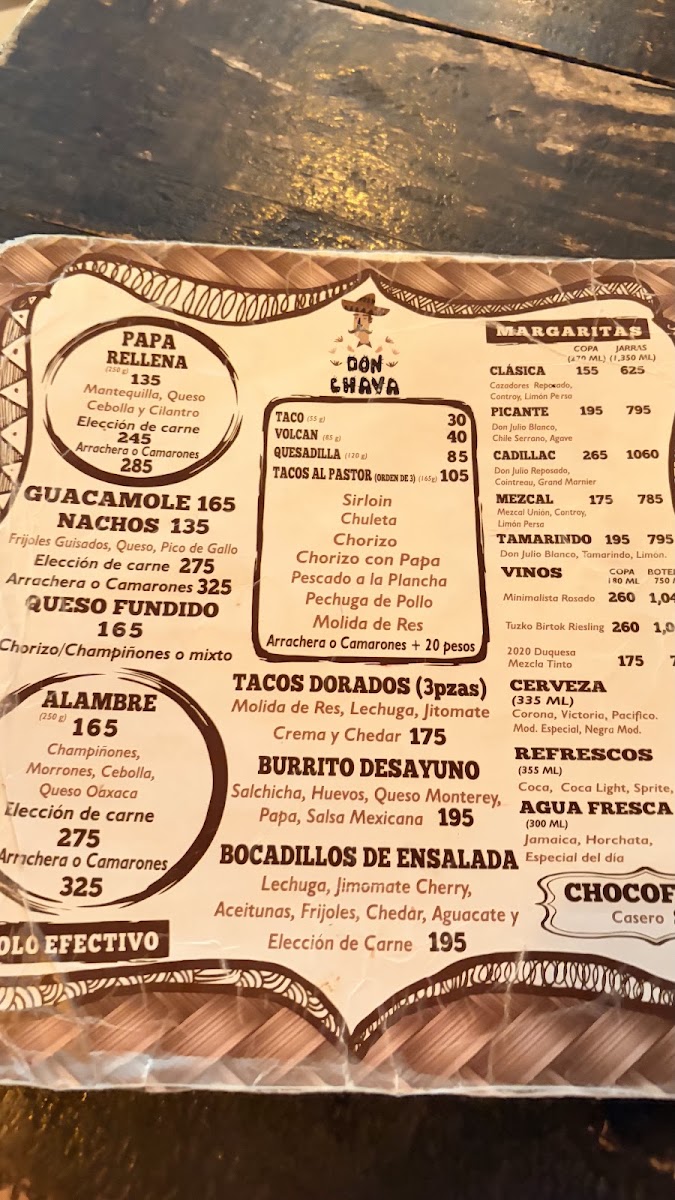 Don Chava Taqueria Cantina Menu Photo 6