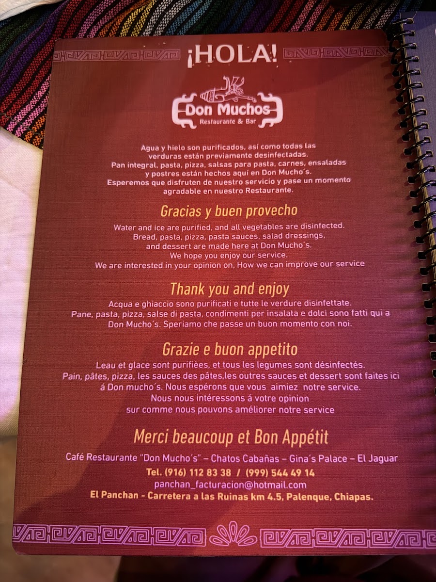 Don Mucho's Menu Photo 4