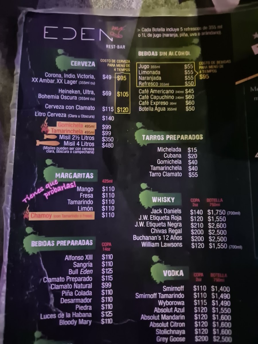 Eden Mx (Restaurante-Bar-Karaoke) Menu Photo 4