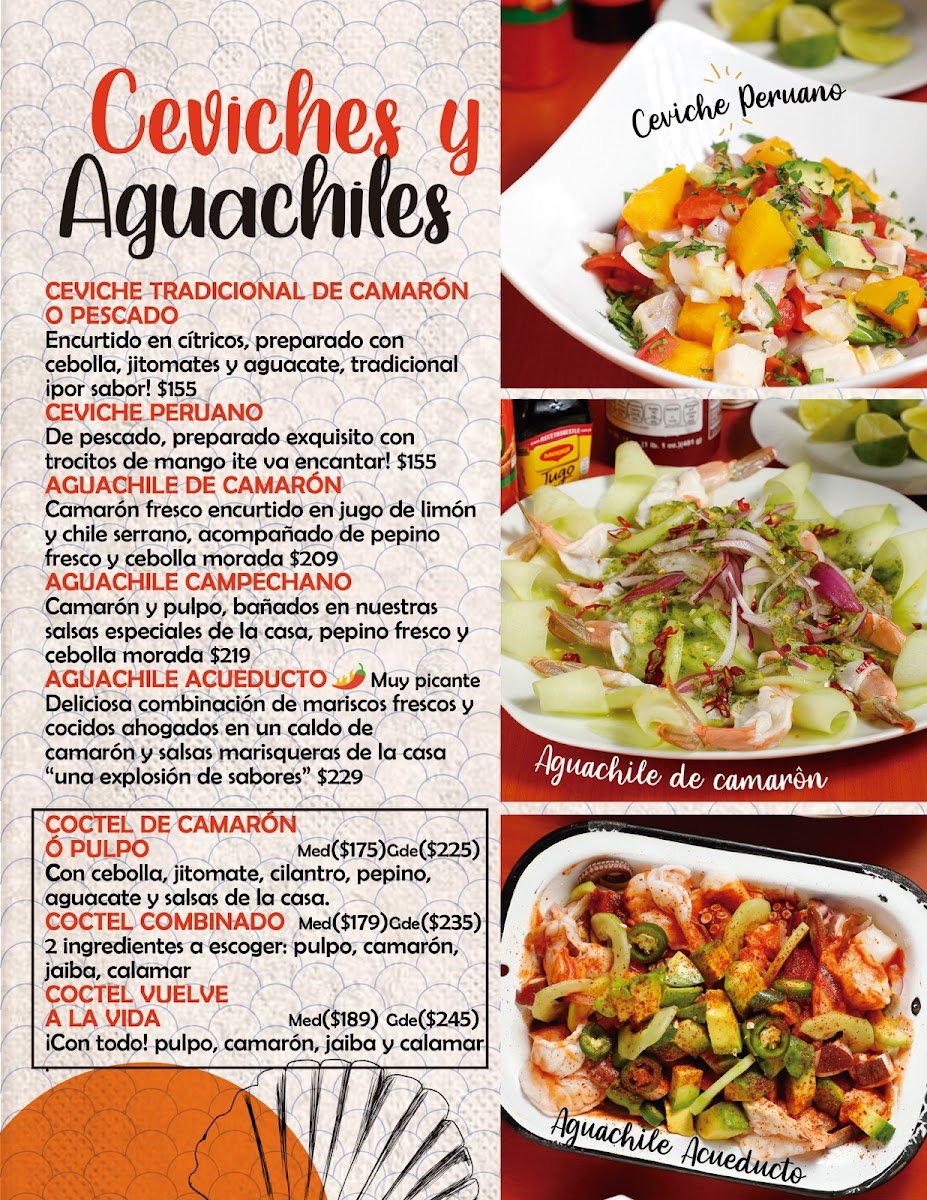 El Acueducto Mariscos Sushi Bar Menu Photo 2