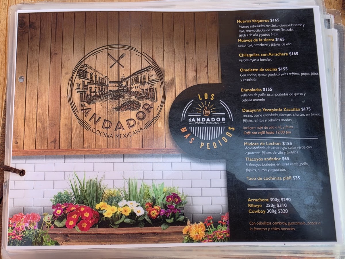 El Andador Menu Photo 4