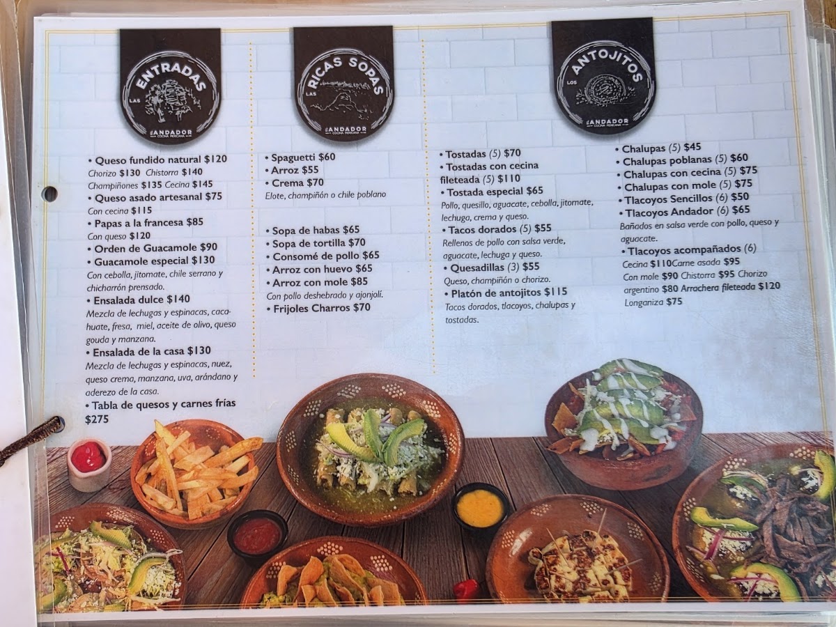 El Andador Menu Photo 7