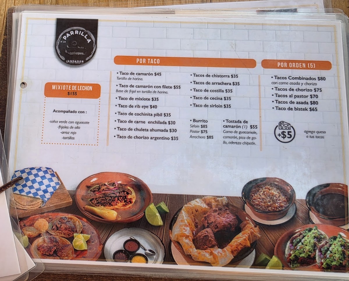 El Andador Menu Photo 8