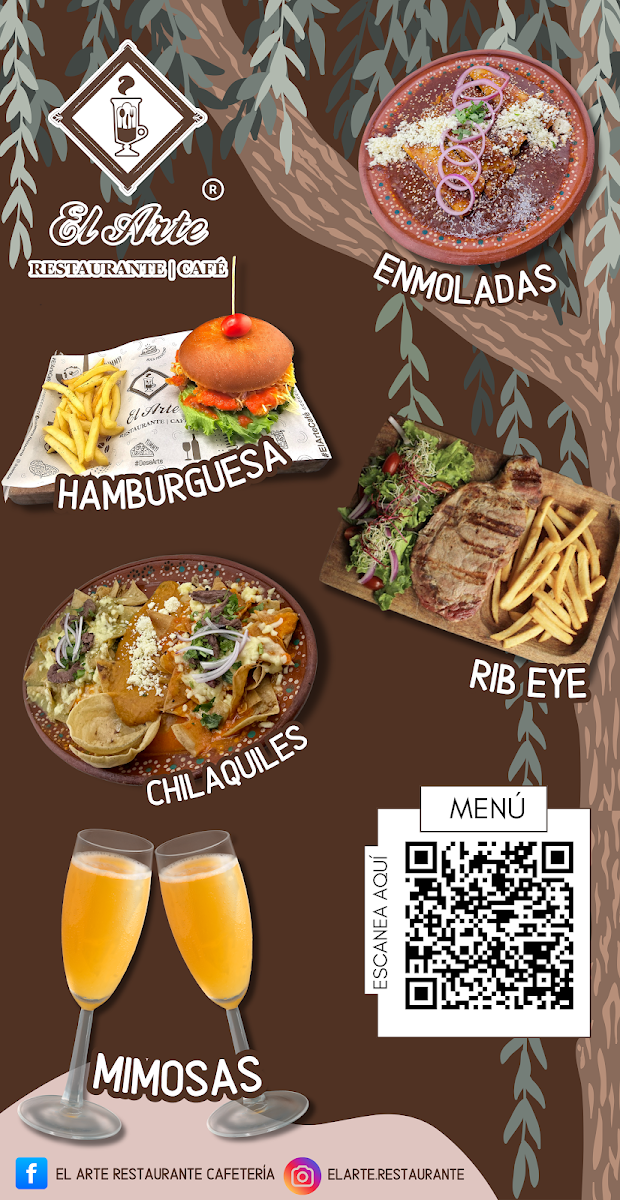 El Arte Restaurante/cafe Menu