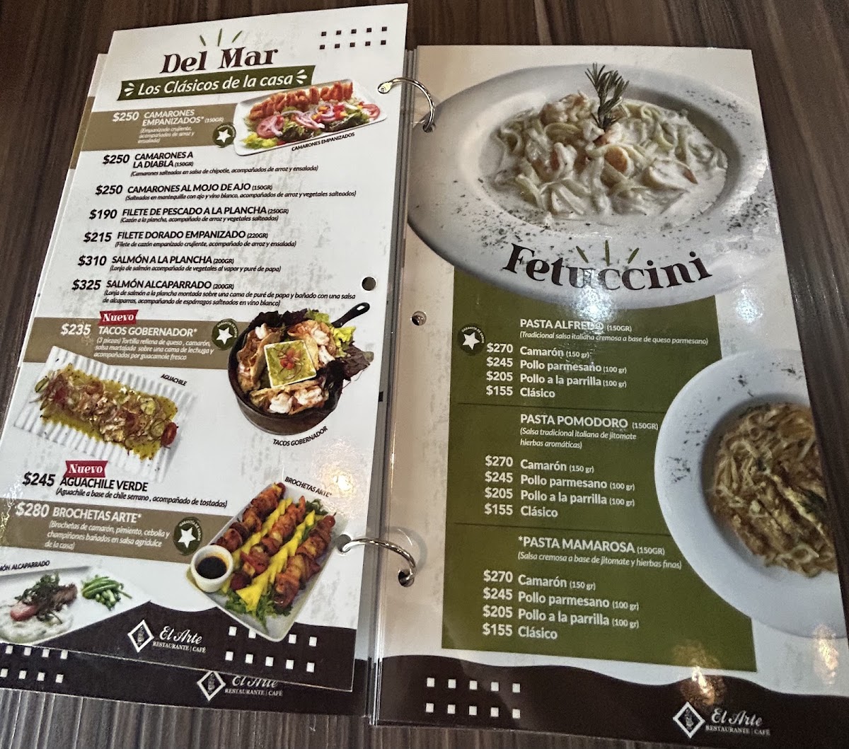 El Arte Restaurante/cafe Menu Photo 10