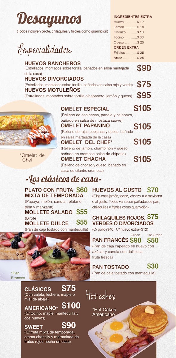 El Arte Restaurante/cafe Menu Photo 3