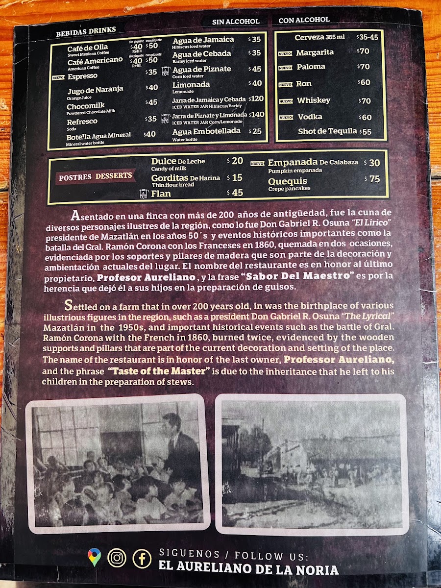 El Aureliano De La Noria Menu Photo 5