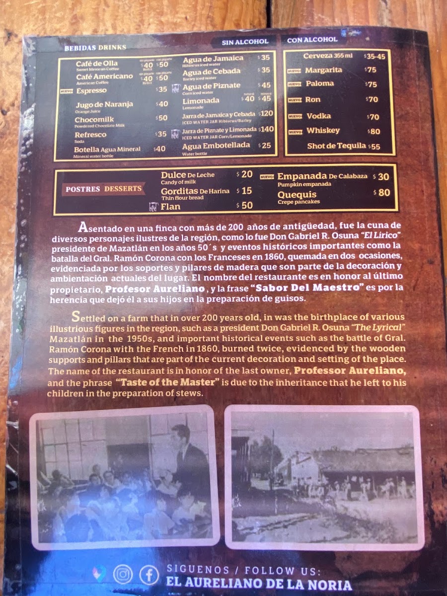 El Aureliano De La Noria Menu Photo 8